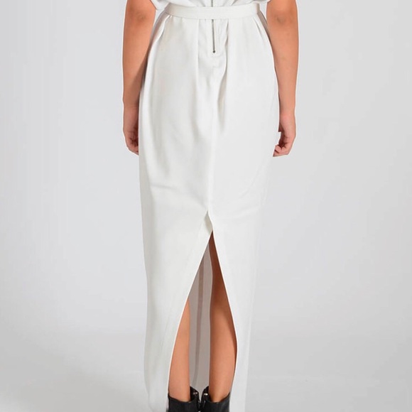 AUTHENTIC RICK OWENS WHITE / CREAM LONG DRESS GOWN SIZE SM - Picture 3 of 6